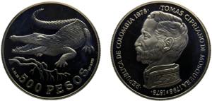 Colombia Republic 500 Pesos 1978 (Mintage ... 