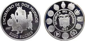 Ecuador Republic 5000 Sucres 1997 (Mintage ... 
