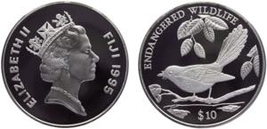Fiji Republic Elizabeth II 10 Dollars 1995 ... 