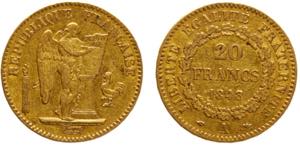 France Second Republic 20 Francs 1848 A ... 
