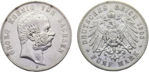 Germany Second Empire Kingdom of Saxony ... 