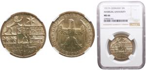Germany Weimar Republic 3 Reichsmark 1927 A ... 