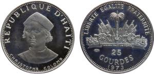 Haiti Second Republic 25 Gourdes 1973 ... 