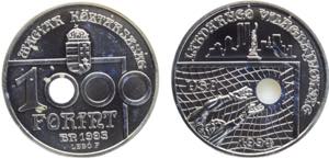 Hungary Republic 1000 Forint 1993 BP ... 