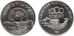 Hungary Republic 1000 Forint 1994 BP ... 