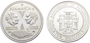 Jamaica Commonwealth Elizabeth II 10 Dollars ... 