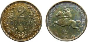 Lithuania Republic 2 Litu 1925 Royal mint ... 