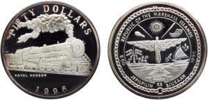 Marshall Islands Republic 50 Dollars 1996 S ... 