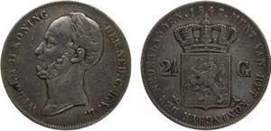 Netherlands Kingdom Willem II 2½ Gulden ... 