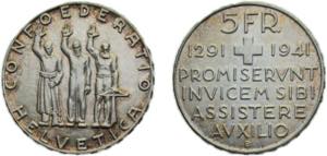 Switzerland Federal State 1941 B 5 Francs ... 
