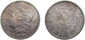 United States Federal republic 1886 1 Dollar ... 