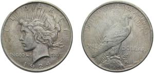 United States Federal republic 1924 1 Dollar ... 