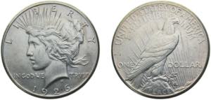 United States Federal republic 1926 1 Dollar ... 