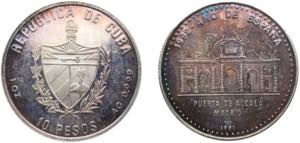 Cuba Second Republic 1991 10 Pesos (Alcala ... 