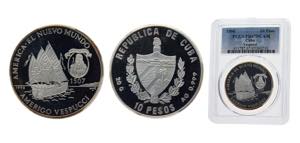 Cuba Second Republic 1996 10 Pesos (Amerigo ... 