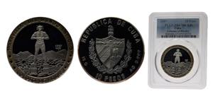 Cuba Second Republic 1997 10 Pesos (Colossus ... 