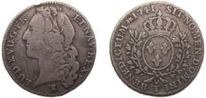 France 1741T ½ Écu - Louis XV Silver ... 