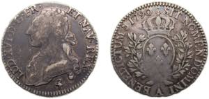 France 1790A ½ Écu - Louis XVI Silver ... 