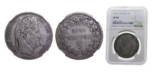 France Kingdom 1832T 5 Francs - ... 