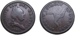 Isle of Man British dependency 1786 1 Penny ... 