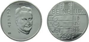 Belgium Kingdom 1994 250 Francs - Albert II ... 