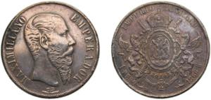 Mexico Second Empire 1866Mo 1 Peso - ... 