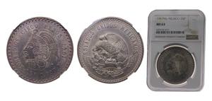 Mexico United Mexican States 1947Mo 5 Pesos ... 