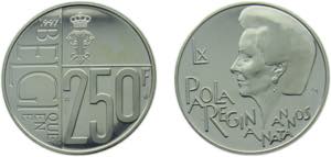 Belgium Kingdom 1997 250 Francs - Albert II ... 