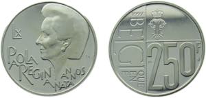 Belgium Kingdom 1997 250 Francs - Albert II ... 