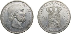 Netherlands Kingdom 1874 2½ Gulden - Willem ... 