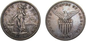 Philippines Insular Government 1903S 1 Peso ... 