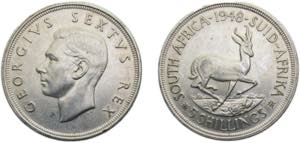 South Africa Union 1948 5 Shillings - George ... 