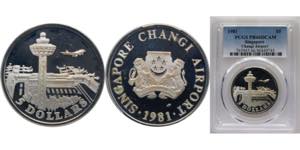 Singapore Republic 1981 5 Dollars (Changi ... 
