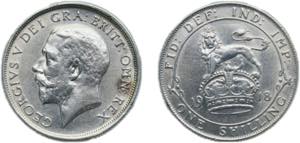 United Kingdom 1918 1 Shilling - George V ... 