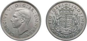 United Kingdom 1937 1 Crown - George VI ... 