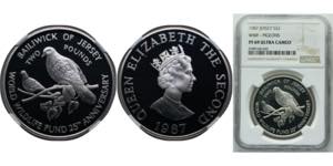 Jersey British dependency 1987 2 Pounds - ... 