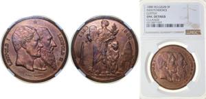 Belgium Kingdom ND (1880) 5 Francs - ... 