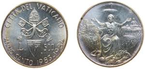 Vatican City City State 1983 R 500 Lire - ... 