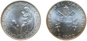 Vatican City City State 1987//IX R 1000 Lire ... 
