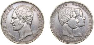 Belgium Kingdom 1853 5 Francs - Léopold I ... 