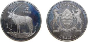Botswana Republic 1978 5 Pula (Gemsbok) ... 