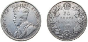 Canada Commonwealth 1917 50 Cents - George V ... 