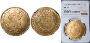 Chile Spanish colony 1797 So DA 8 Escudos - ... 