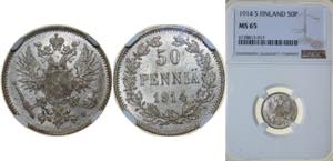 Finland Grand duchy 1914 S 50 Penniä - ... 