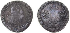 France Kingdom 1579 L 1 Franc - Henry III ... 