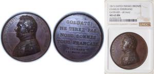 France Kingdom 1815 Medal - Charles ... 