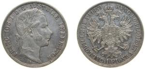 Austria Empire 1859 A 1 Florin - Franz ... 