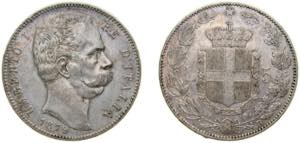 Italy Kingdom 1879 R 5 Lire - Umberto I ... 