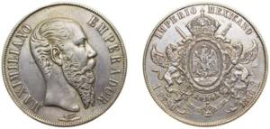Mexico Second Empire 1866 Mo 1 Peso - ... 