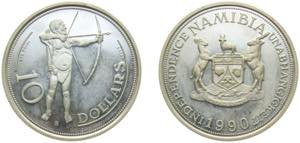 Namibia Republic 1990 10 Dollars ... 